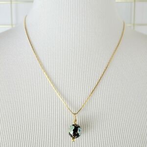 Cloisonne Pink Green Blue Floral Vintage Round Circular Pendant